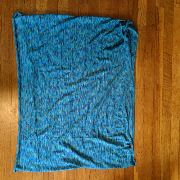 LAST CHANCE Torino Blue Green Lightweight Scarf - Picture 3 of 4
